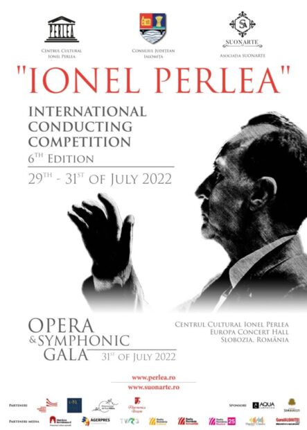 Concursul internațional de dirijat Ionel Perlea, 29-31 iulie 2022, Sala Europa a Consiliului Județean Ialomița